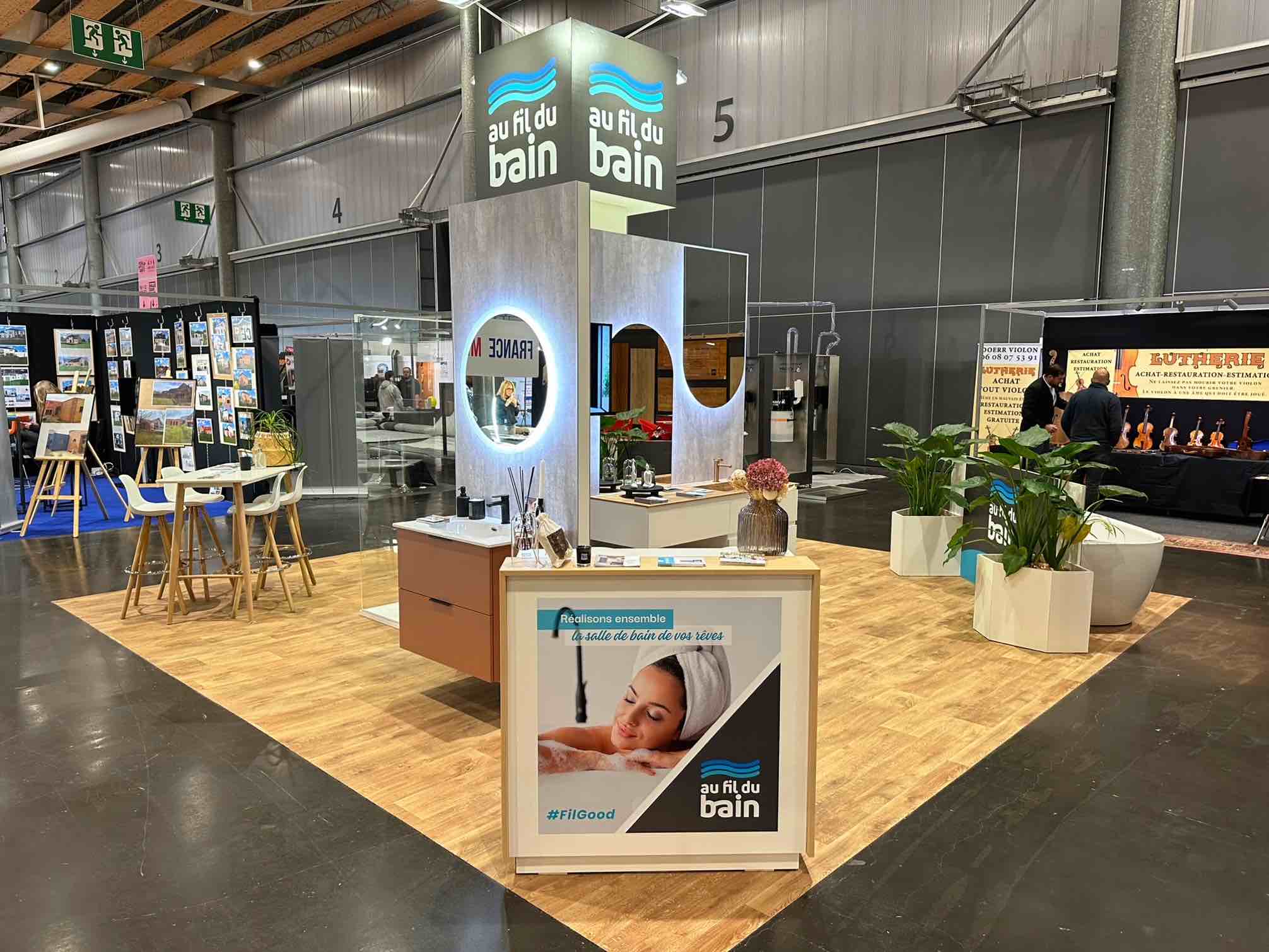 AMENAGO - CREATION D'UN STAND DE 36m2