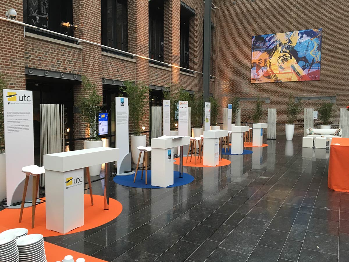 Création d’une installation générale avec plusieurs espaces d’exposition