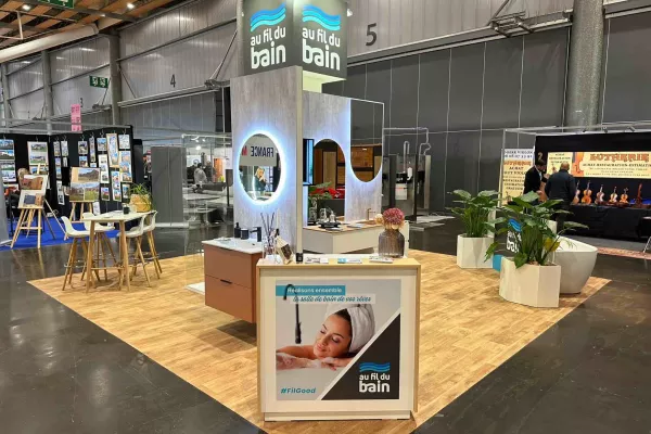 AMENAGO - CREATION D'UN STAND DE 36m2