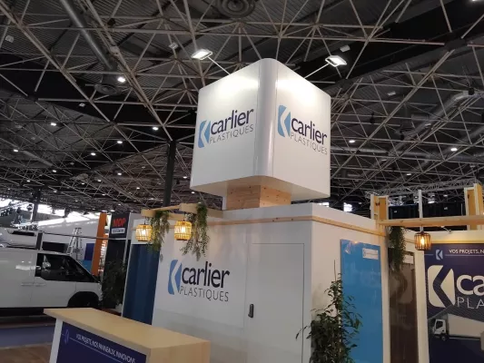 STAND DE 52m2 POUR CARLIER PLASTIQUES